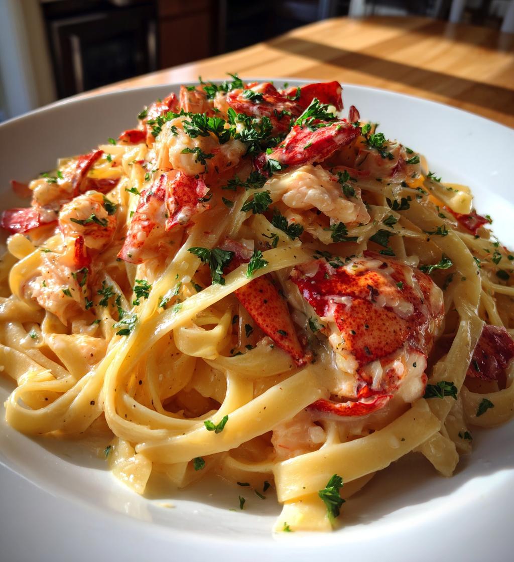 lobster pasta creamy
