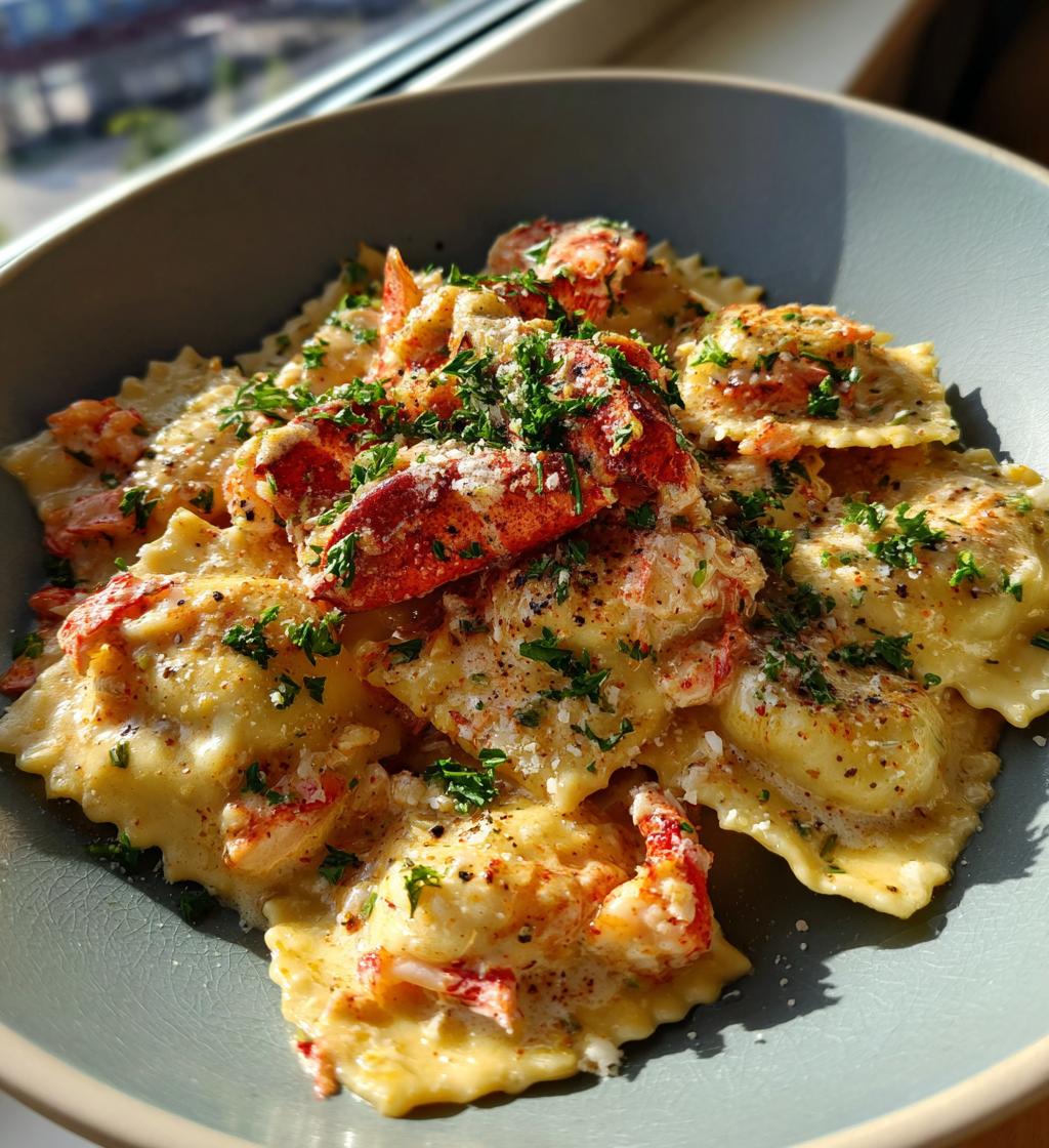 lobster ravioli appetizer