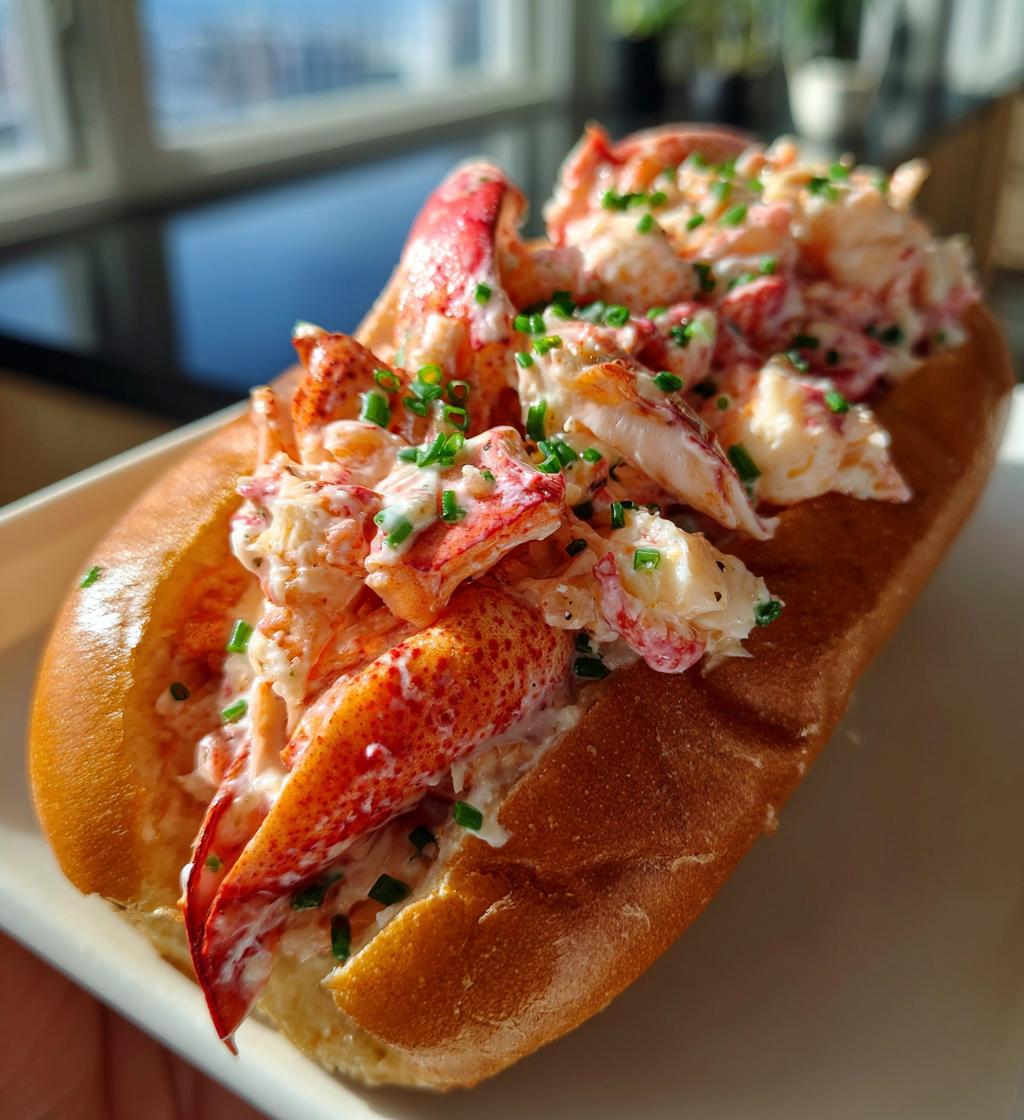 lobster roll with mayo
