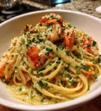 lobster scampi linguini