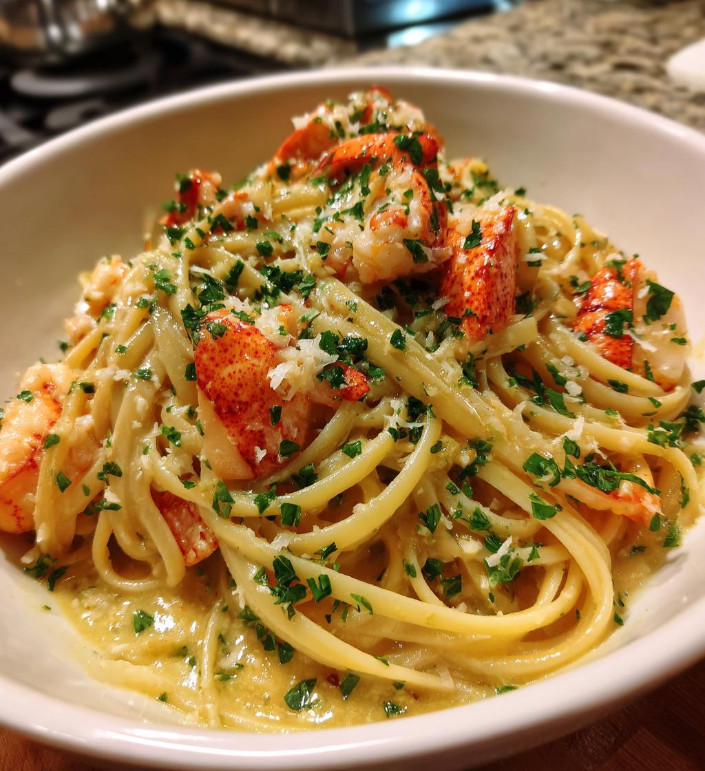 lobster scampi linguini