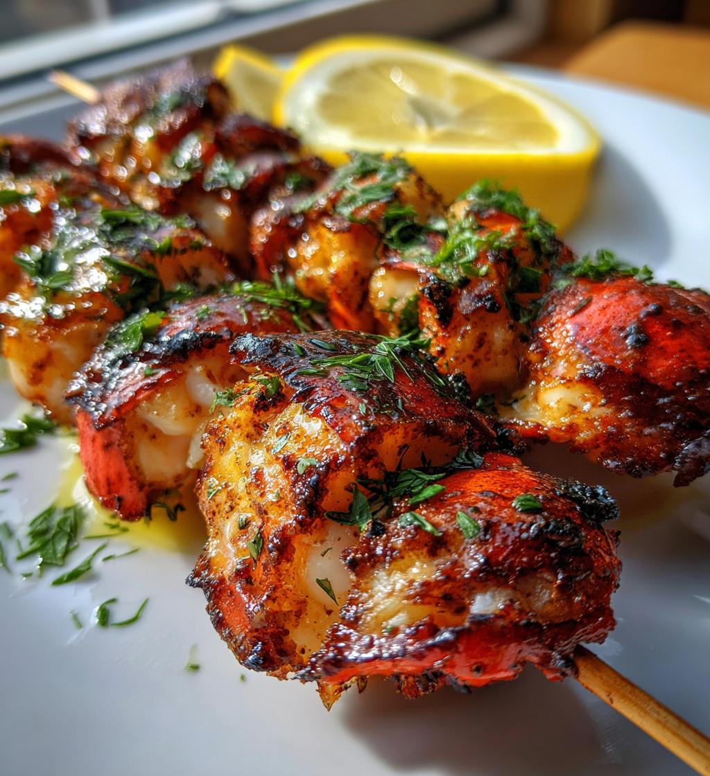 lobster skewers