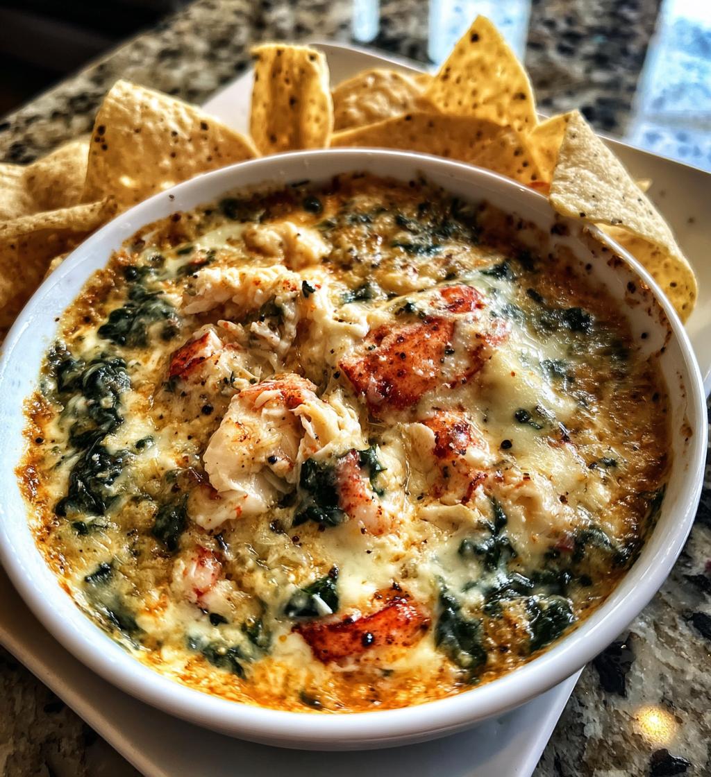 lobster spinach queso