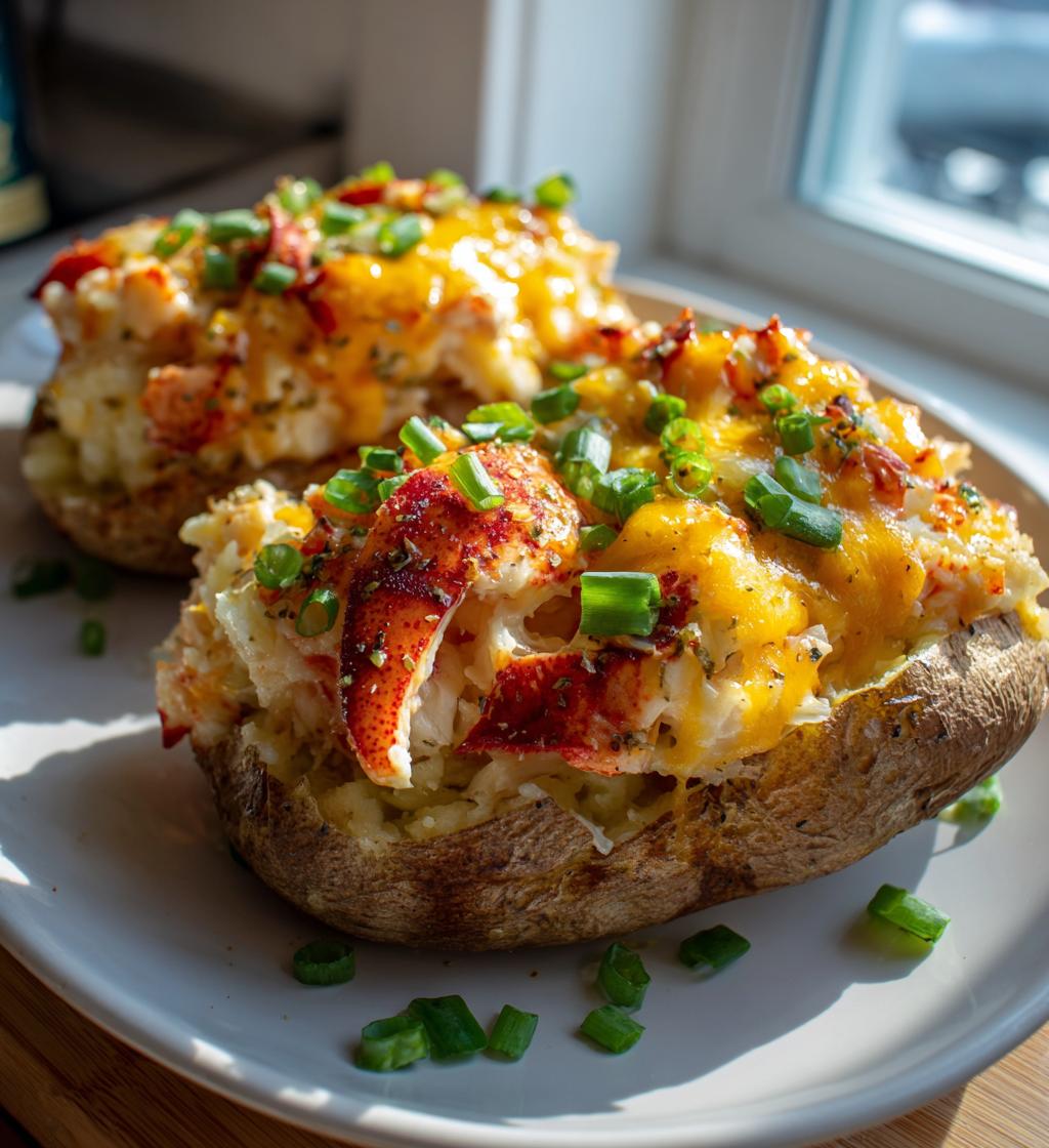 lobster stuffed potatoes