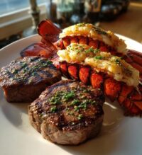 lobster tail and steak dinners