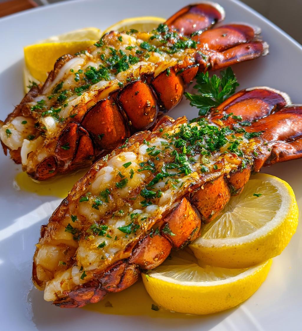 lobster tail plating presentation