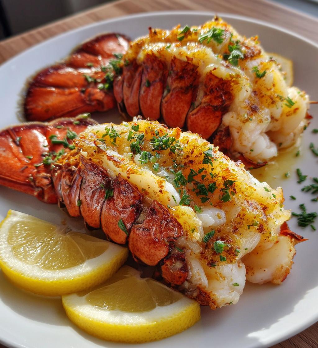 lobster tail plating