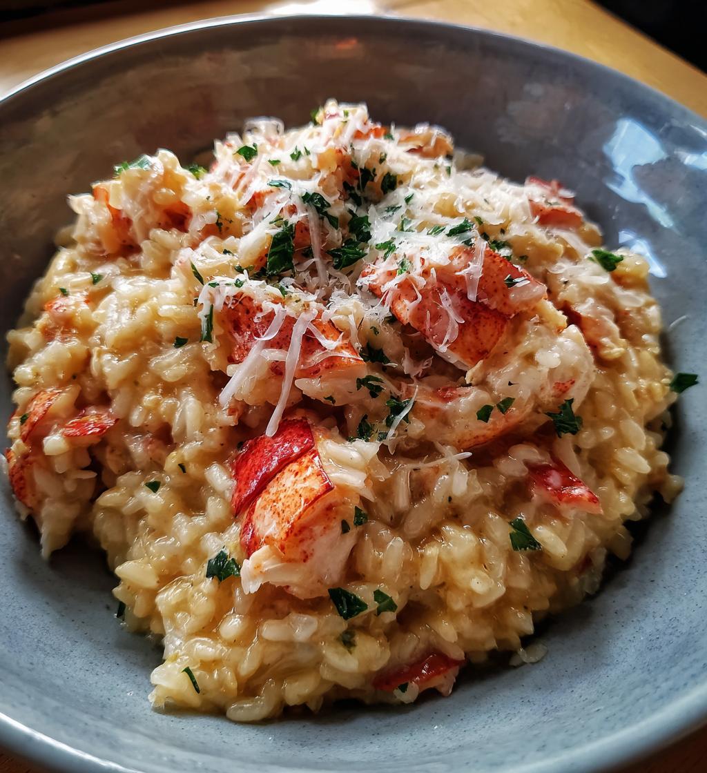 lobster tail risotto