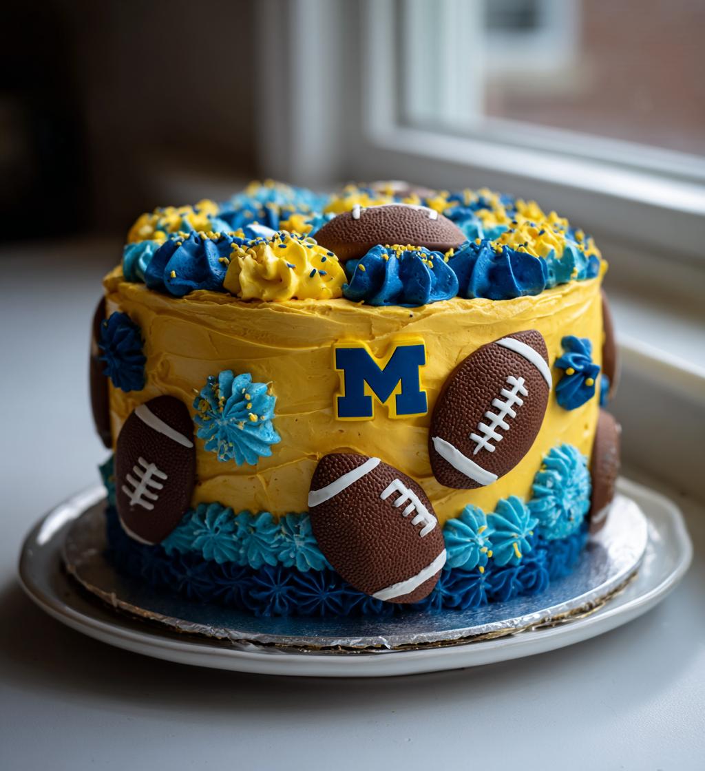 michigan football cake