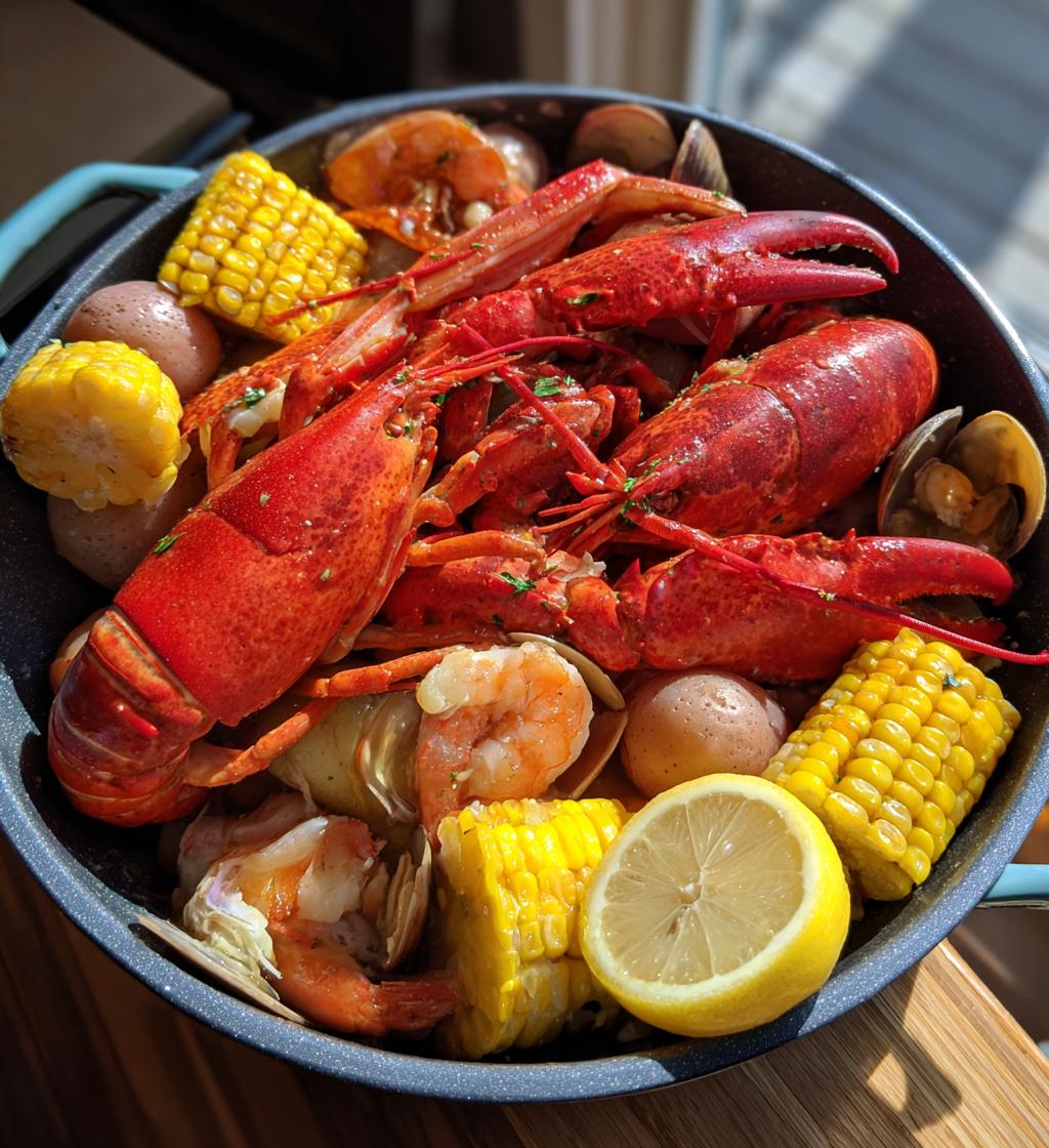 new england lobster boil
