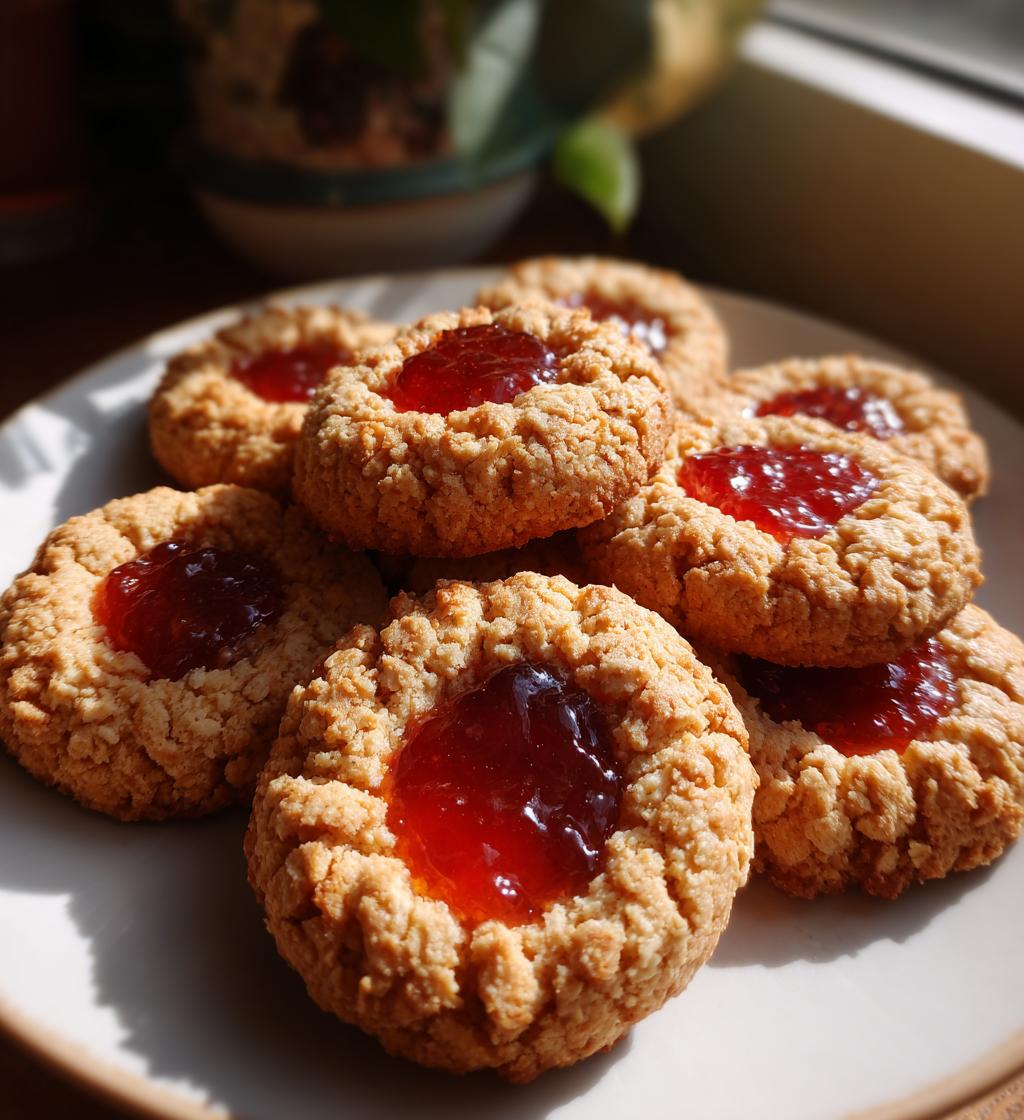 oatmeal thumbprint cookies