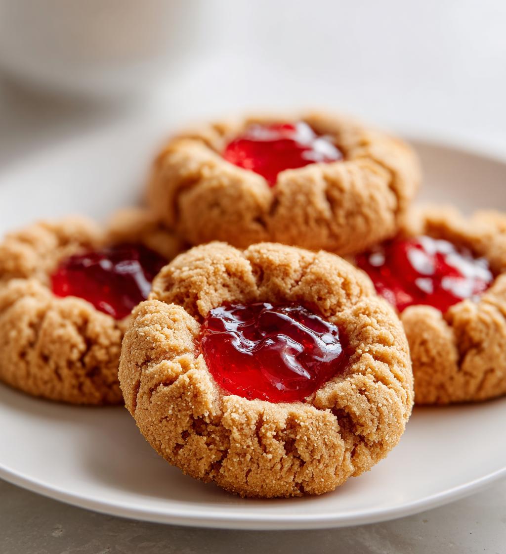 peanut butter and jelly cookies