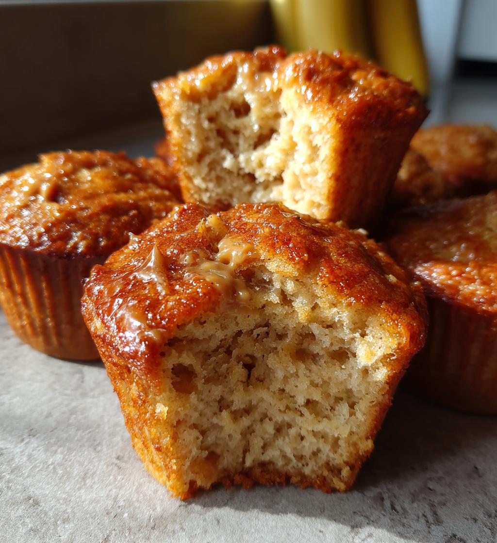 peanut butter banana muffins