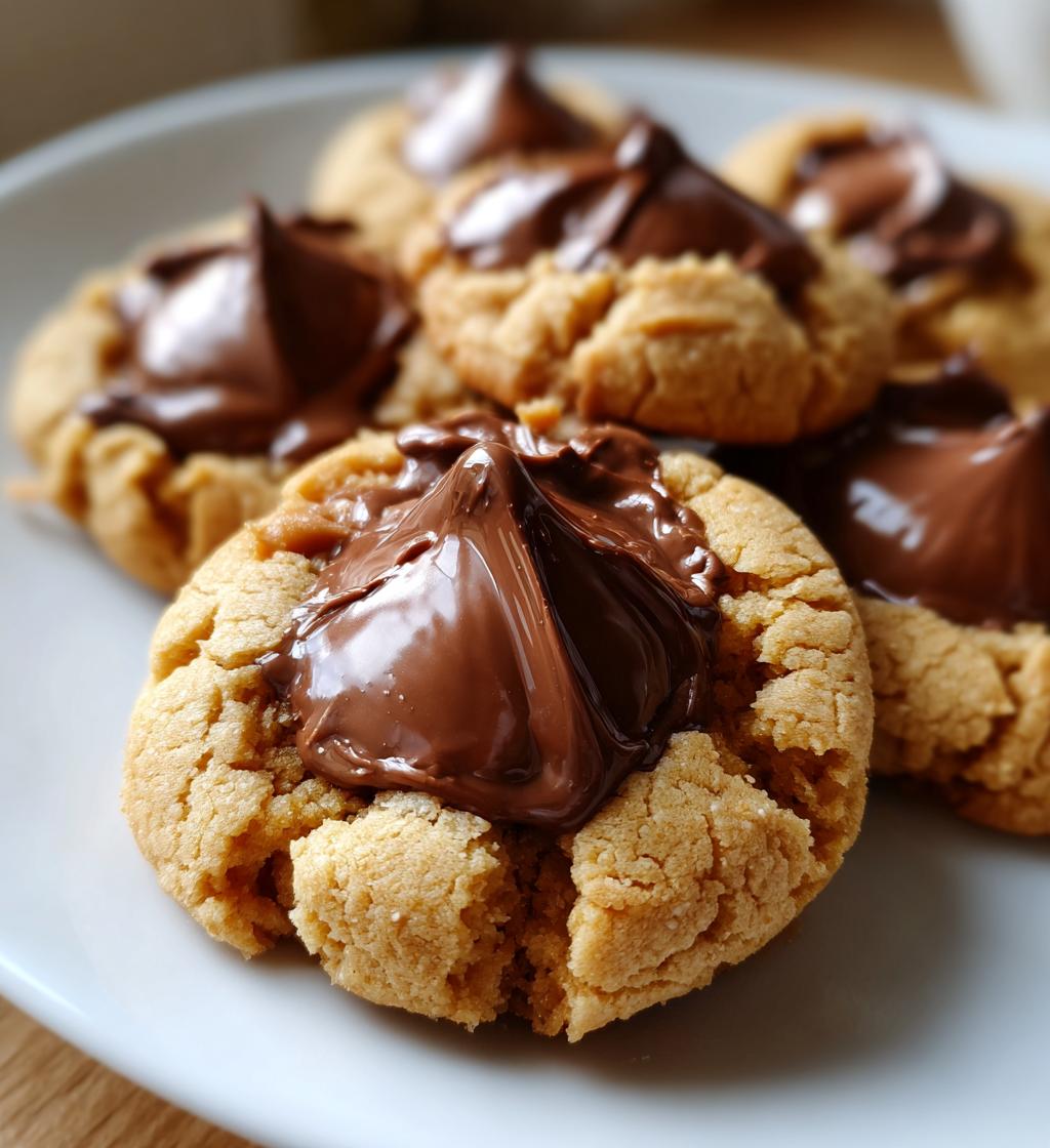 peanut butter cookies with kisses
