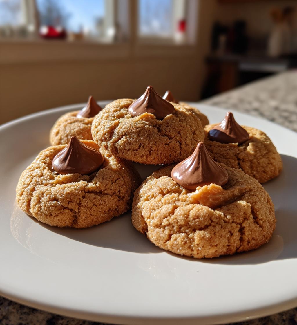 peanut butter hershey kiss cookies