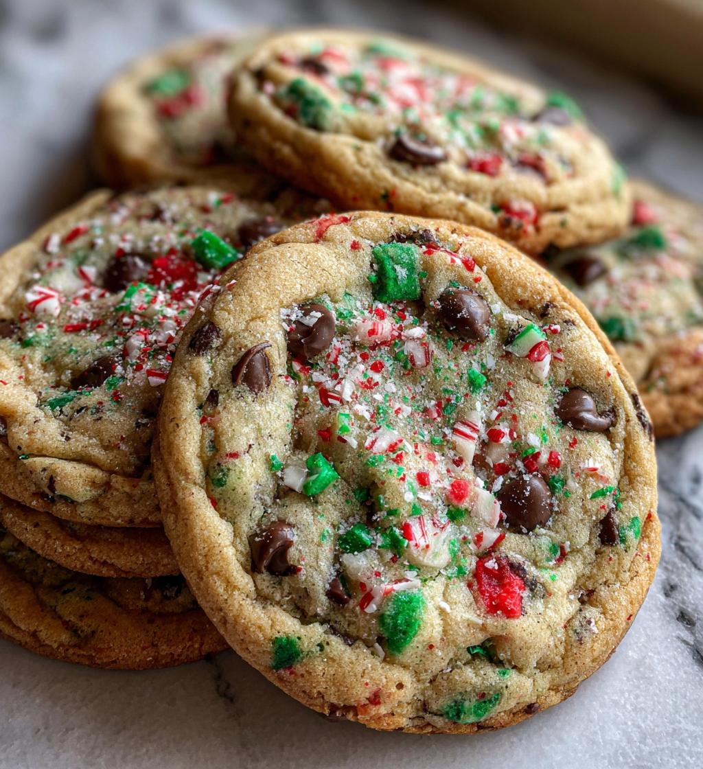peppermint chocolate chip cookies