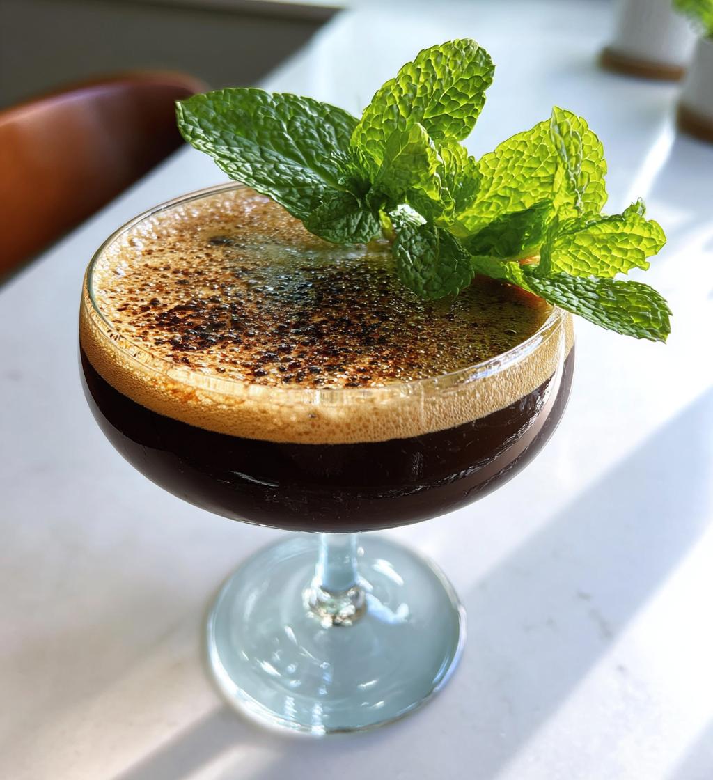 peppermint espresso martini