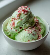 peppermint ice cream dessert