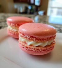 peppermint macarons
