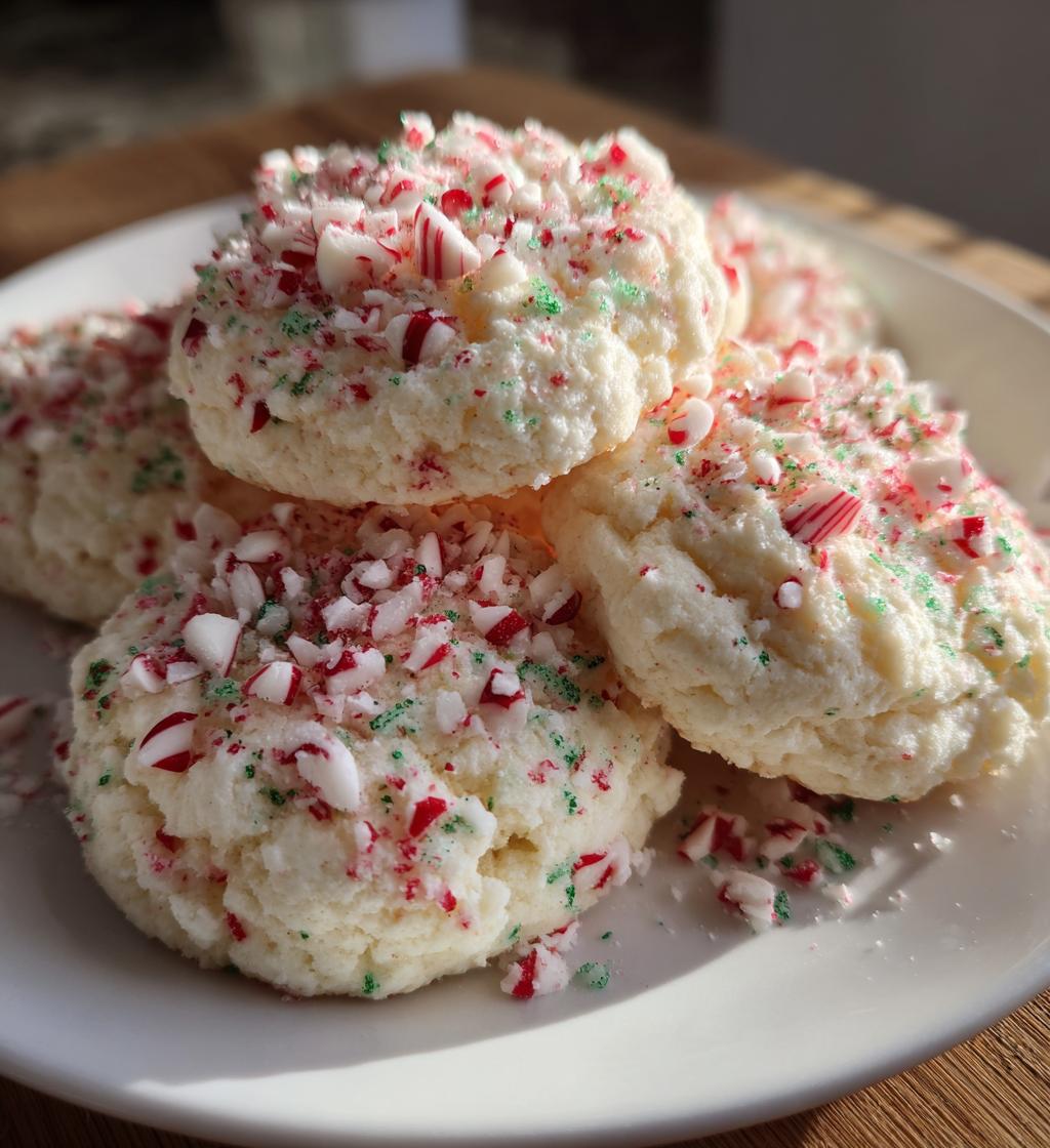 peppermint meringue cookies