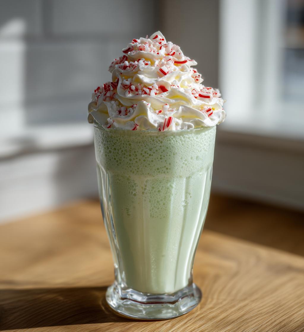 peppermint milkshake
