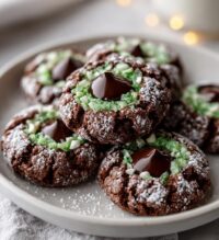 peppermint thumbprint cookies
