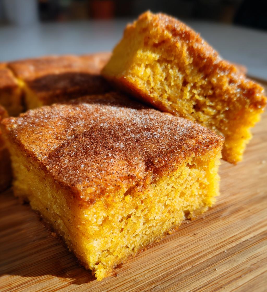 pumpkin snickerdoodle blondies