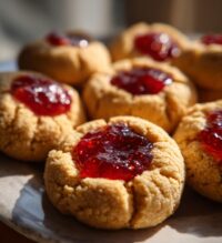 pumpkin thumbprint cookies