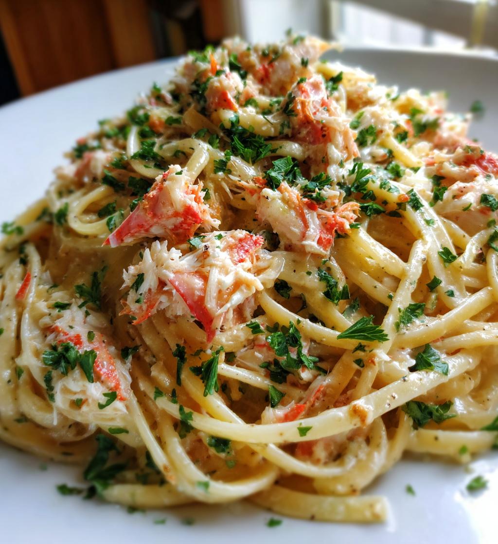 red lobster crab linguini alfredo