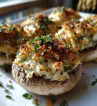 red lobster crab stuffed mushrooms