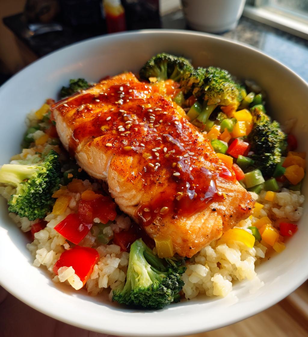red lobster salmon bowl