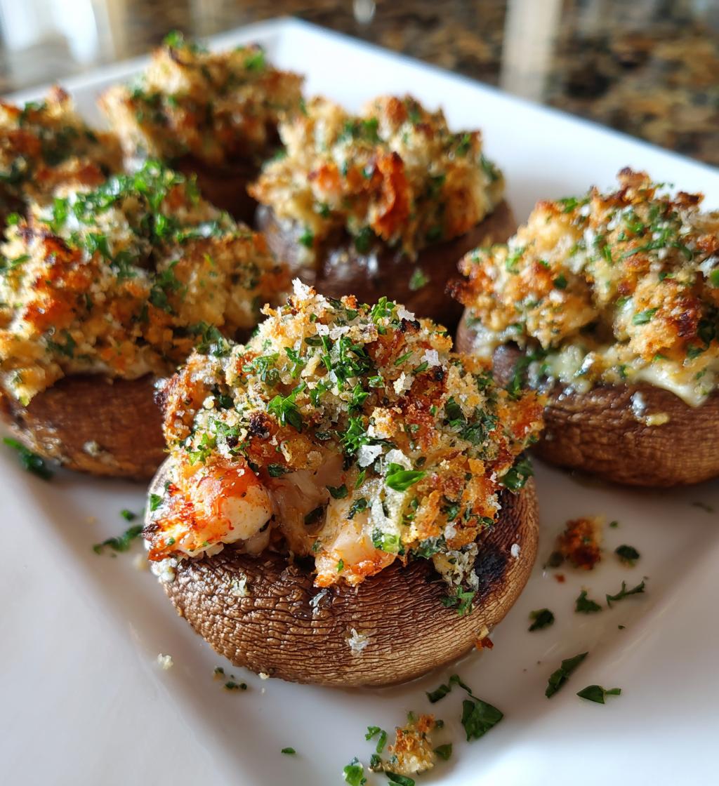 red lobster stuffed mushrooms