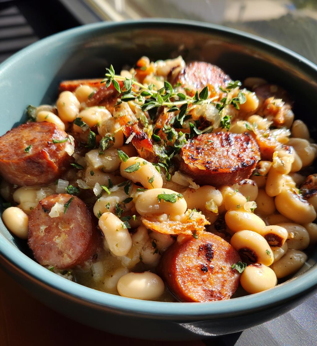 sausage black eyed peas