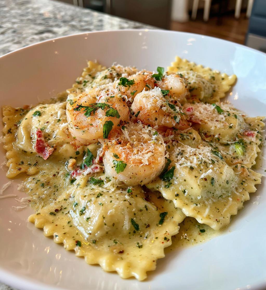 shrimp and lobster ravioli