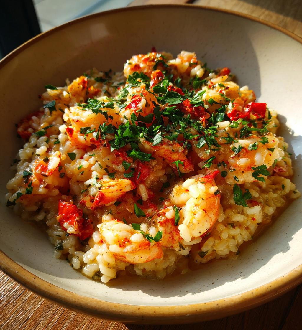 shrimp and lobster risotto