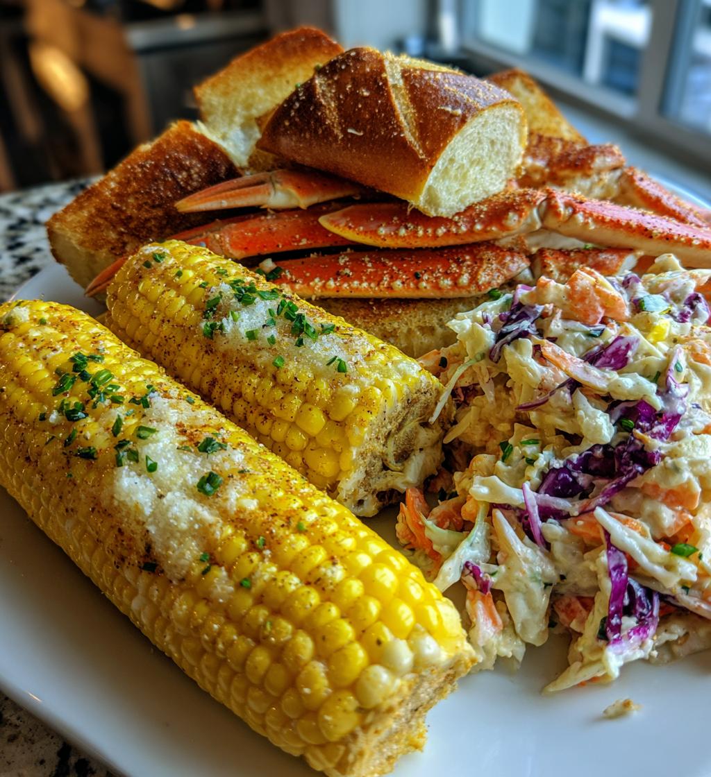 sides with crab legs dinners