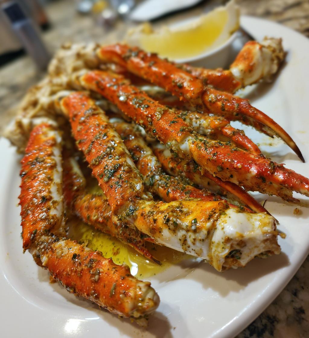 smoked crab legs in smoker