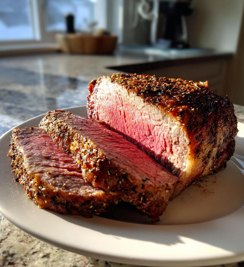 smoked ribeye roast