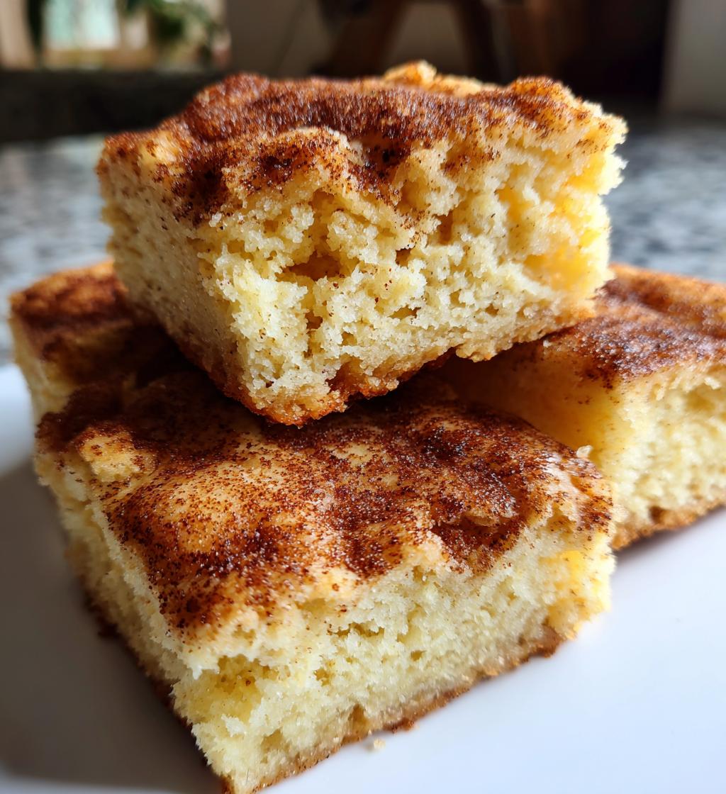snickerdoodle bars recipe