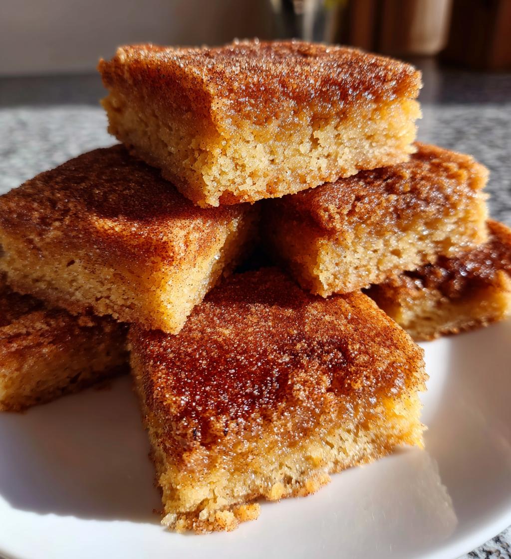 snickerdoodle blondie bars