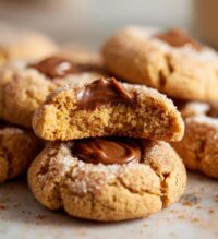 snickerdoodle thumbprint cookies