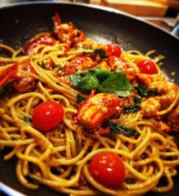 spaghetti lobster