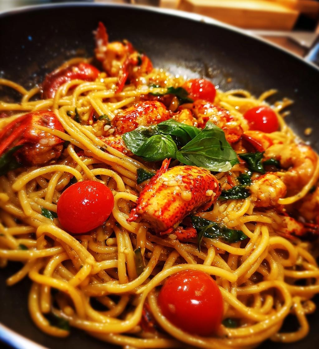 spaghetti lobster