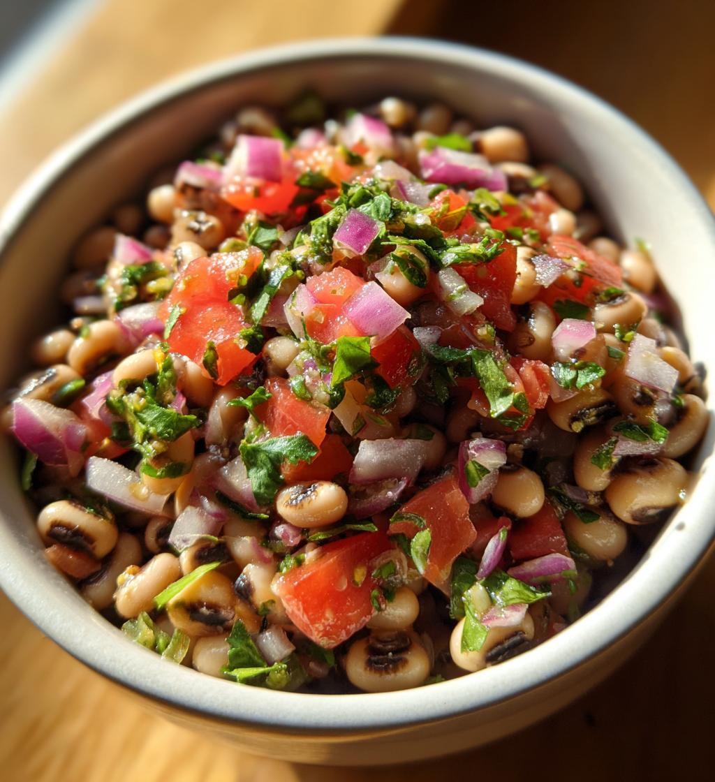 spicy black-eyed pea salsa