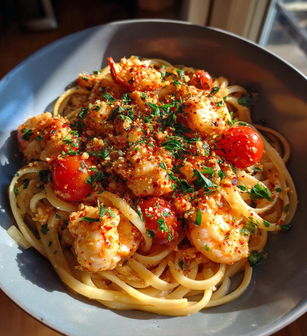 spicy lobster pasta