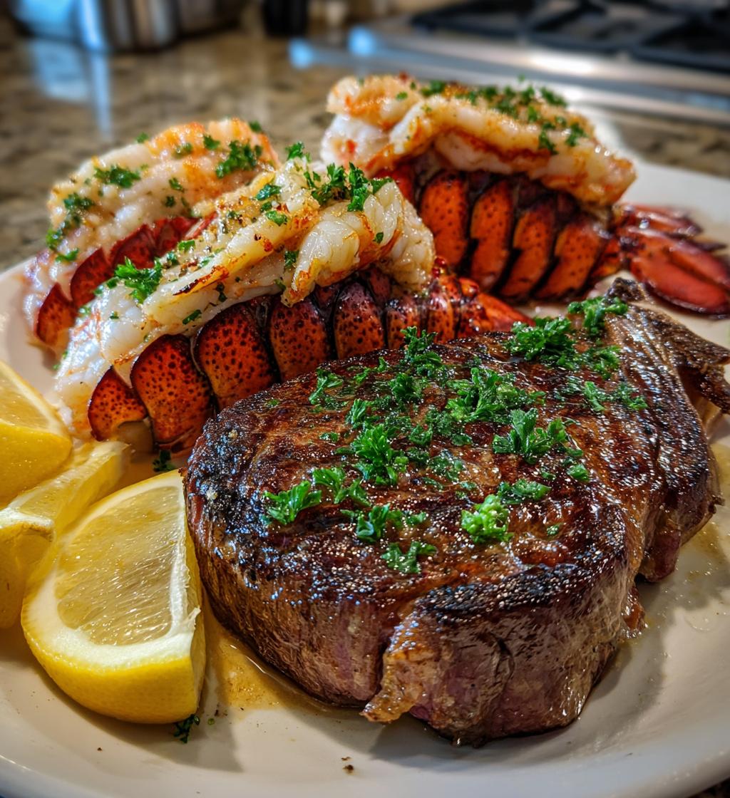 steak and lobster dinner for two