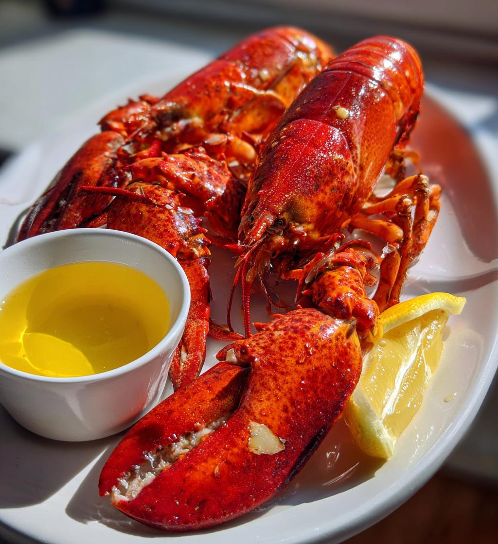 steamed lobster