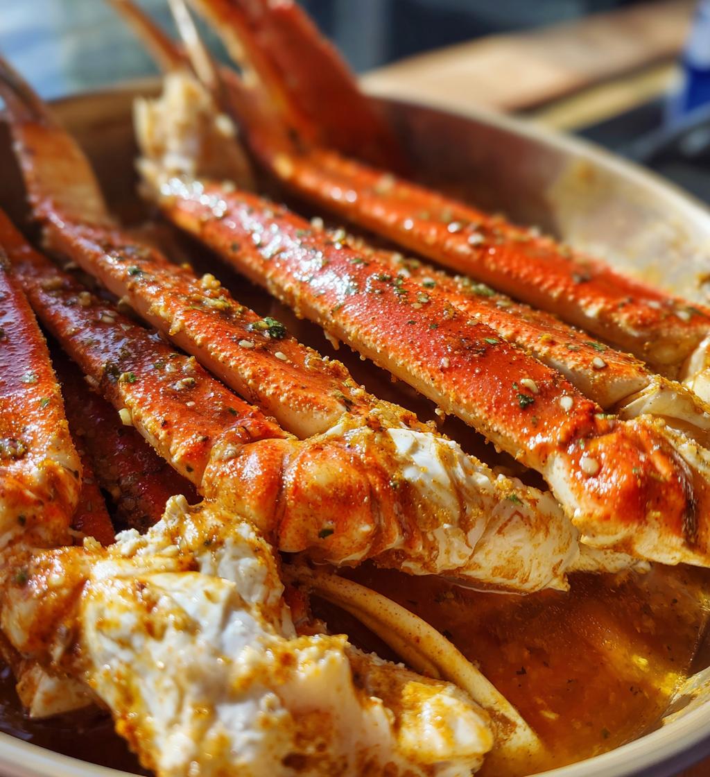 steaming frozen crab legs in pot