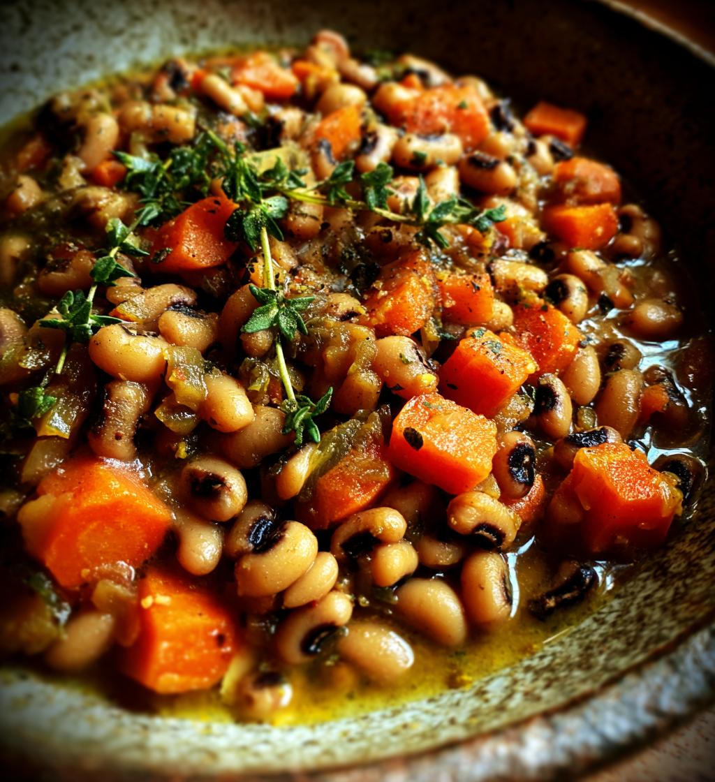 stewed black eyed peas