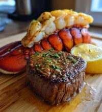 surf and turf lobster